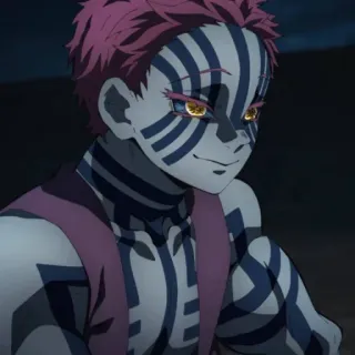 🌀 Akaza Demon Slayer Anime, Demônio, Lutador, Lua Superior, Akaza telegram sticker