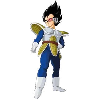 😌 Vegeta Dragon Ball ベジータ, ドラゴンボール, サイヤ人, アニメ, ファイター, キャラクター telegram sticker
