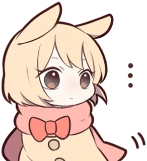 😐 可爱, 动漫, 卡通, 卡哇伊, 角色, 贴纸 telegram sticker