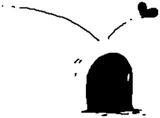 🤬 Blob, Coeur, Kawaii, Mignon, Dessin animé, Gribouillage telegram sticker