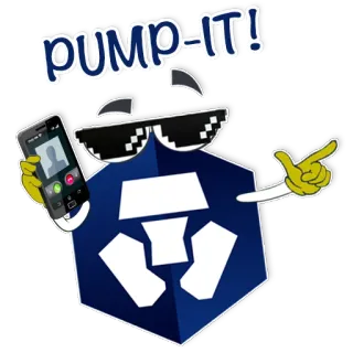 📈 PUMP-IT! cripto, pump, finanças, investimento, legal, óculos de sol telegram sticker