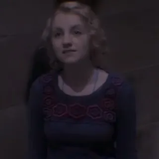 🙂 Luna Lovegood Harry Potter Luna Lovegood, Harry Potter, strega, personaggio, film, bionda telegram sticker