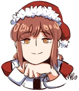 🌟 anime, christmas, santa, cartoon, sticker telegram sticker