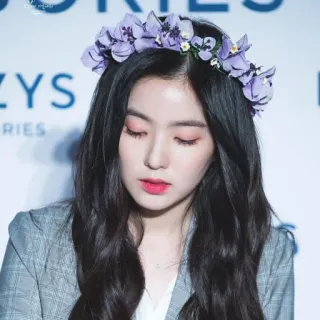 📚 Irene kpop, айдол, певец, цветочный венок, red velvet telegram sticker