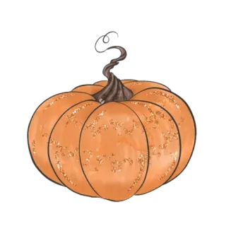 🍂 호박, 가을, 할로윈, 주황색, 가을 telegram sticker