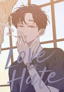 🚬 Love or Hate Manhwa, Liebe oder Hass, Rauchen, Zigarette, Charakter, Webtoon whatsapp sticker
