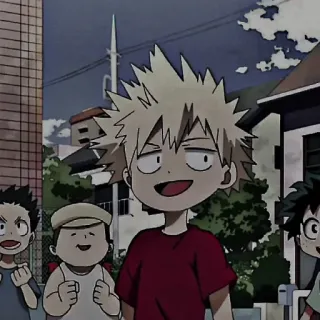 ❤️‍🔥 Bakugo My Hero Academia Anime, My Hero Academia, Bakugo, Cartoon, Kinderen, Jongen telegram sticker