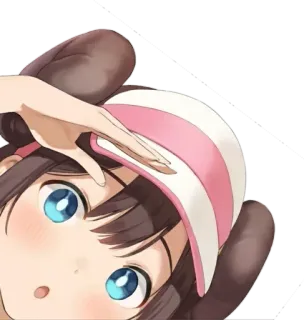 😍 Rosa Pokemon Black and White 2 Pokemon, Anime, Mädchen, Trainer, Videospiel, Charakter, Süß telegram sticker