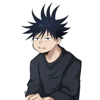 😐 Megumi Fushiguro Jujutsu Kaisen Anime, Manga, Jujutsu Kaisen, Megumi Fushiguro, Sticker, Personaje, Fanart whatsapp sticker