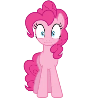 😳 Pinkie Pie My Little Pony Пинки Пай, Мой маленький пони, Мультфильм, Пони, Розовый, Дружба это чудо telegram sticker
