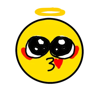 🥺 Emoji, Bacio, Angelo, Carino, Amore, Cuore telegram sticker
