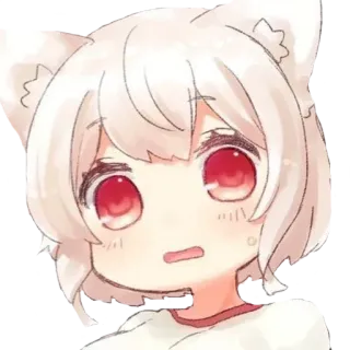 😳 Anime, Cartone animato, Carino, Kawaii, Manga, Bambino/Bambina, Ragazza telegram sticker