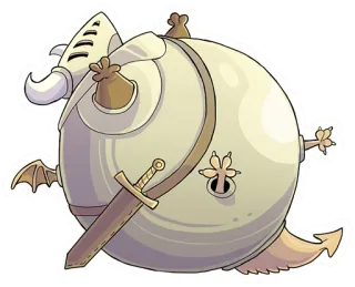 🙈 Fantasy, Rüstung, Drache, Ritter, Schwert, Cartoon telegram sticker