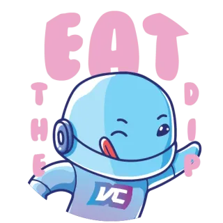 🤑 EAT THE RICH robô, adesivo, coma os ricos, desenho animado telegram sticker