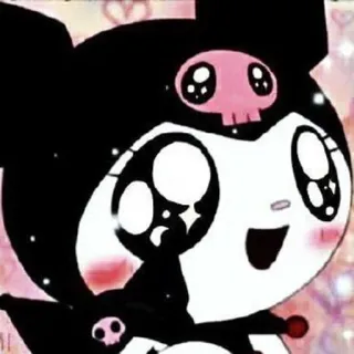 🥺 Kuromi 쿠로미, 산리오, 애니메이션, 만화, 캐릭터 telegram sticker