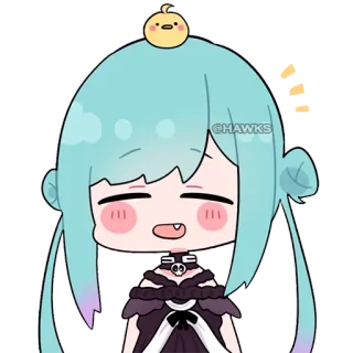 ☺️ @HAWKS Anime, Cartone animato, Carino, Chibi, Personaggio, Illustrazione, Arte digitale whatsapp sticker