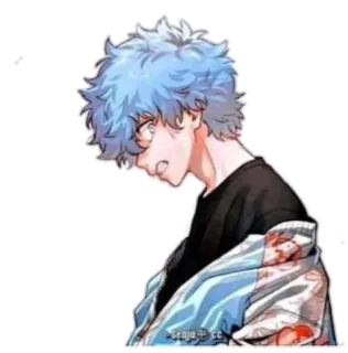 🙄 Anime, Manga, Personaggio, Cartone animato, Disegno whatsapp sticker
