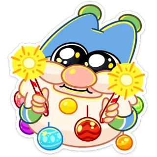🥺 Dibujos animados, Lindo, Bengalas, Festivo, Personaje, Adornos telegram sticker