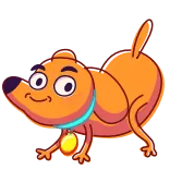 ☺️ cane, animale, animale domestico, cartone animato, carino telegram sticker