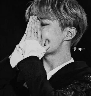 🕯 J-Hope -Jhope J-Hope, K-pop, BTS, плач, грустный, эмоция telegram sticker