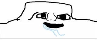 😦 meme, crying, emotional, sad, internet telegram sticker