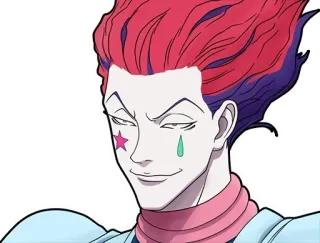 😏 Hisoka Hunter x Hunter anime, hisoka, hunter x hunter, magician, character telegram sticker