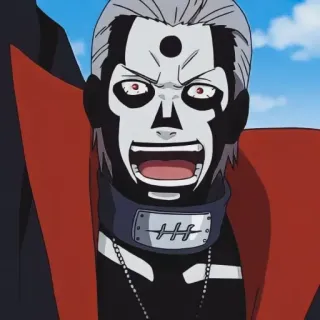 👺 Kakuzu Naruto аниме, какузу, наруто, акацуки, ниндзя, злодей telegram sticker
