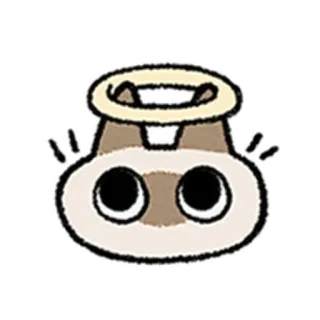 😺 animal, fofo, auréola, kawaii telegram sticker