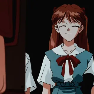 ☺️ Asuka Langley Sohryu Neon Genesis Evangelion anime, evangelion, Asuka, character, smile telegram sticker