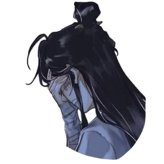 😫 sad, despair, crying, character, anime style, melancholy whatsapp sticker