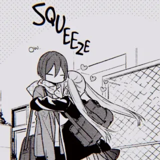 🖤 SQUEEZE
ow. Anime, Umarmung, Liebe, Süß, Manga, Paar telegram sticker