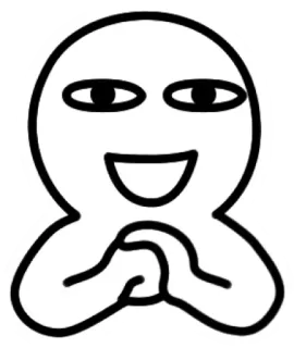 😈 Emoji, Felice, Cartoni animati, Faccia, Saluto telegram sticker