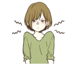 😠 angry, upset, frustrated, annoyed, cartoon, expression, emotion whatsapp sticker