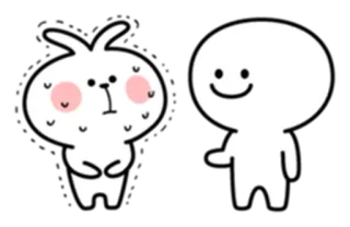 😅 Мультфильм, Персонаж, Кавай, Милый, Иллюстрация, Наклейка telegram sticker