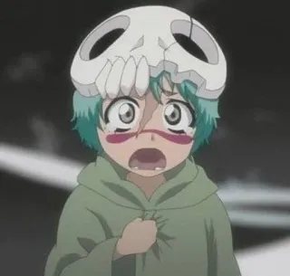 👼 Neliel Tu Oderschvank (child form) Bleach Anime, Bleach, Neliel Tu Oderschvank, Personaggio, Triste, Bambino whatsapp sticker