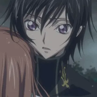 🥀 Lelouch Lamperouge Code Geass 애니, 를르슈, 코드기아스, 캐릭터, 감성적인 telegram sticker