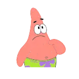 😕 Patrick Star Spongebob Squarepants patrick ster, spongebob, spongebob squarepants, cartoon, nickelodeon whatsapp sticker
