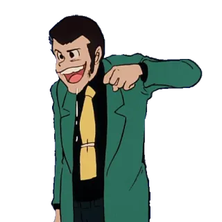 💋 Arsène Lupin III Lupin the 3rd Anime, Cartoon, Lupin, Arsène, Dieb, Manga telegram sticker
