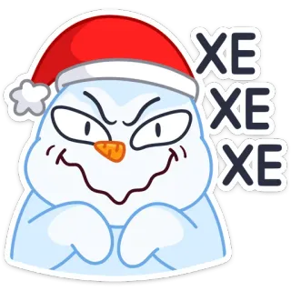 😈 ХЕ
ХЕ
ХЕ muñeco de nieve, navidad, invierno, fiesta, nieve, nariz de zanahoria, malvado whatsapp sticker