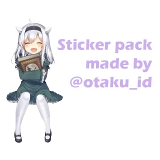 ‼ Sticker pack made by @otaku_id sticker, anime, manga, carino, kawaii telegram sticker