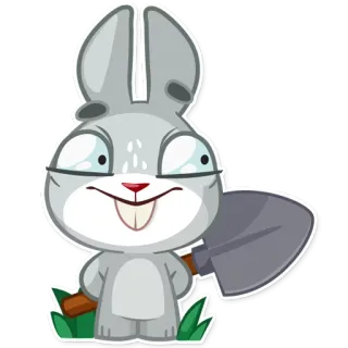 Boo the Bunny telegram stickers