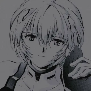📓 Rei Ayanami Neon Genesis Evangelion Anime, Charakter, Rei Ayanami, Neon Genesis Evangelion, arrogant, Geste whatsapp sticker