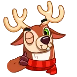 Happy New Deer whatsapp stickers