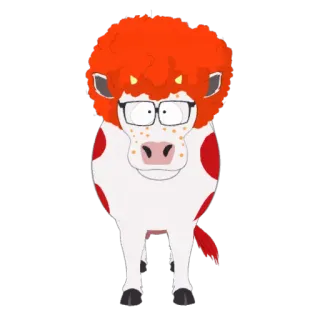 💩 cow, animal, cartoon telegram sticker