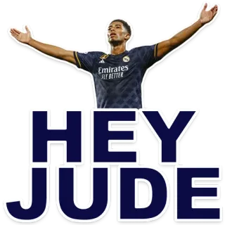 🕺 Jude HEY JUDE スポーツ, サッカー, フットボール, アスリート, 名前, 音楽 telegram sticker