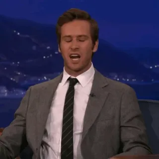 🔮 Armie Hammer diễn viên, talk show, người nổi tiếng, đàn ông, áo vest telegram sticker
