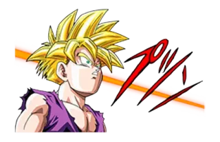 😧 Gohan Dragon Ball Z Gohan, Dragon Ball Z, anime, manga, super saiyan, adesivo telegram sticker