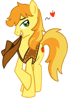 😘 Big McIntosh My Little Pony poni, dibujos animados, caballo, Big McIntosh, animal, animado telegram sticker