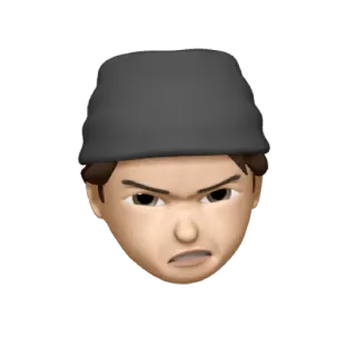 🕷 Memoji, marah, Emoticon, Stiker, Wajah, Beanie whatsapp sticker