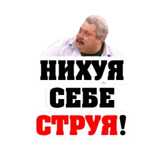 👌 НИХУЯ СЕБЕ СТРУЯ! รัสเซีย, แสลง, ก้าวร้าว, อุทาน telegram sticker